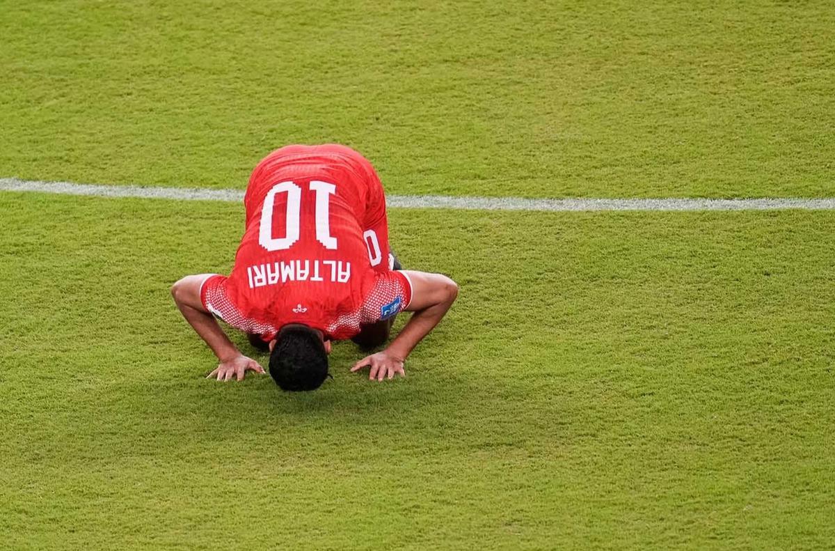 FOTO: Yordania Tersingkir Setelah Takluk  1-2 dari Aljazair