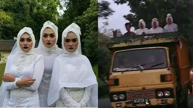 Gagal Seram, Ini 6 Potret Orang Dandan Seperti Pocong di Siang Hari Ini Kocak