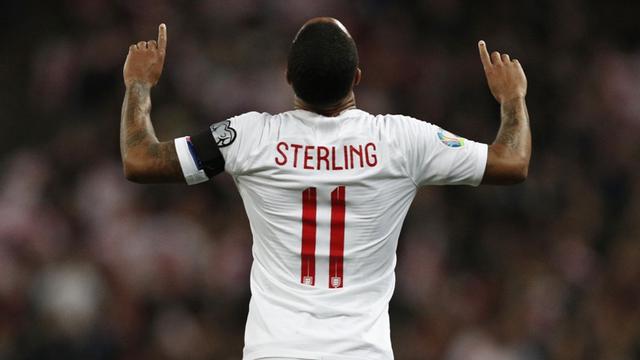 Winger timnas Inggris, Raheem Sterling.