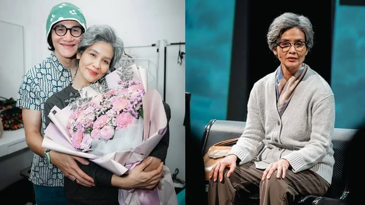 7 Potret Marsha Timothy Pentas Monolog, Bikin Panglin Pakai dengan Makeup Tua