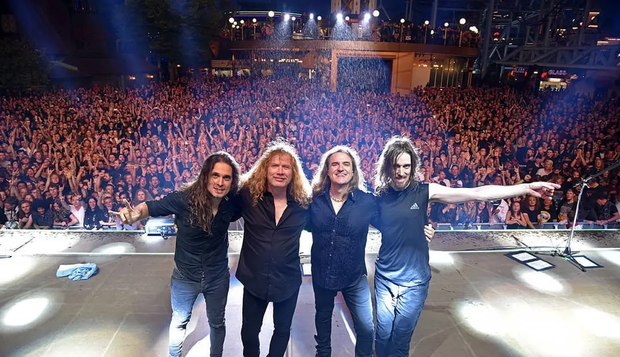 Tentu saja hal itu pun menjadi salah satu dari rangkaian perayaan ulang tahun 35 Megadeth. (instagram/megadeth)
