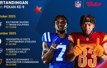 Nonton NFL 2025/26 Pekan ke-9, Tayang Eksklusif di Vidio