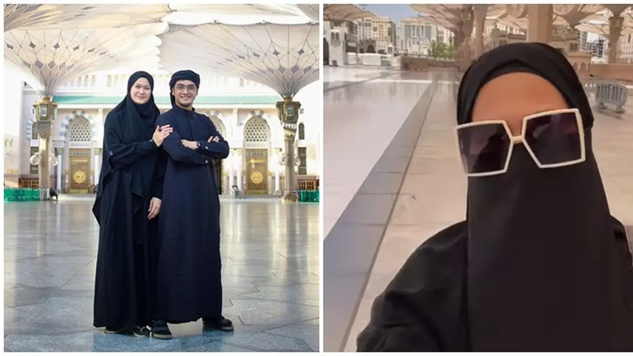 5 Potret Donna Harun Pertama Kali Umroh, Saat Pakai Cadar Curi Perhatian