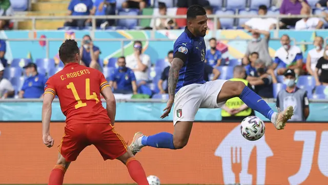 Foto Piala Eropa: Tundukkan Wales 1-0, Italia Lolos ke 16 Besar Euro 2020 sebagai Juara Grup A dan Belum Kebobolan