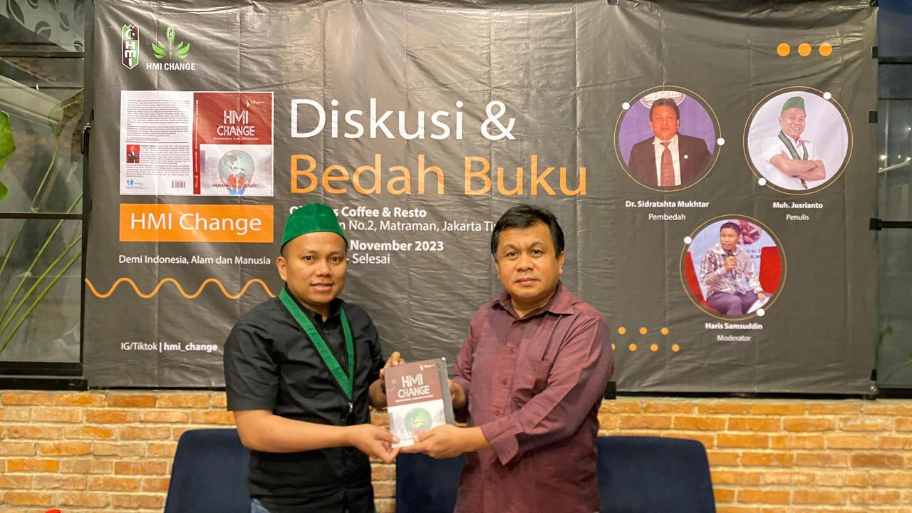 Bedah Buku HMI Change, di Obaidys Coffee & Resto, Jakarta Timur, Selasa (21/11) (Istimewa)
