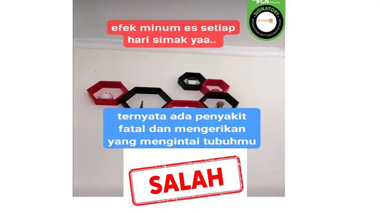 Cek Fakta bahaya minum air es setiap hari