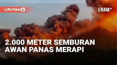 Gunung Merapi kembali perlihatkan aktivitas vulkanik. Selasa (14/3) pagi, pantaun kamera CCTV menunjukkan adanya semburan awan panas guguran yang meluncur hingga jarak 2 ribu meter.