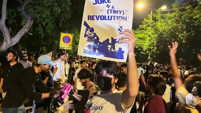 Demonstrasi di India.