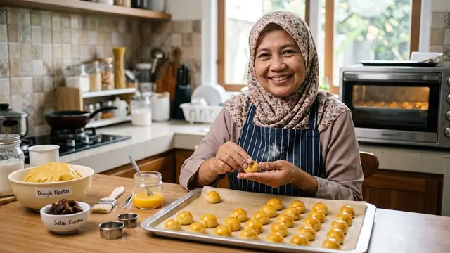 Resep Nastar Kurma Lembut yang Lumer dan Anti Retak/AI Generated