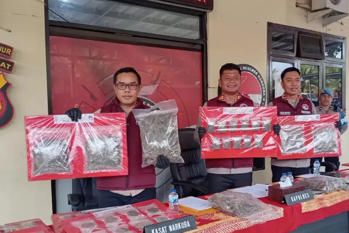 Ganja Senilai Rp 600 Juta Diamankan Polisi di Cianjur