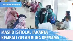 Bulan Ramadan kali ini, Masjid Istiqlal kembali ramai dengan jamaah. Ribuan menu buka puasa pun kembali disediakan dan dibagikan kepada para jemaah yang hadir. Sebelumnya dalam 2 tahun terakhir kegiatan ini tertunda lantaran adanya pandemi Covid-19.