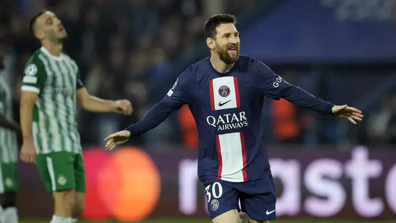 Foto: Trio MNM Cetak Gol, PSG Pesta Gol ke Gawang Maccabi Haifa dan Lolos ke 16 Besar Liga Champions 2022 / 2023