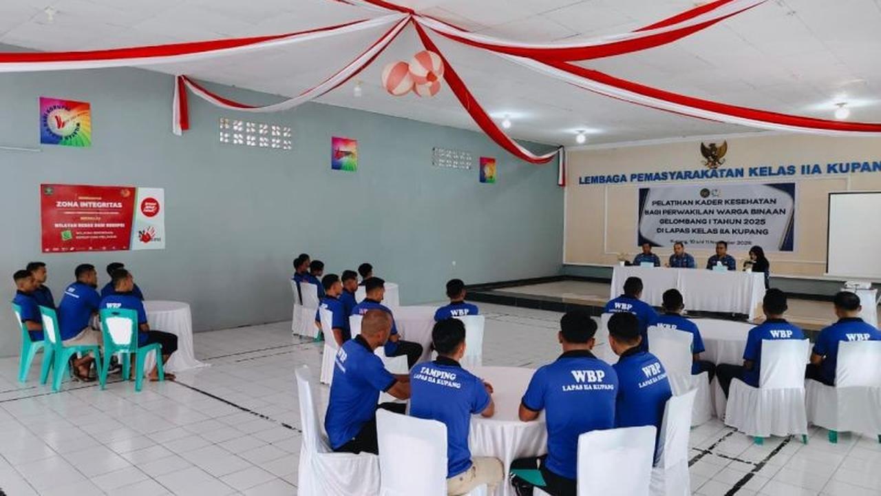 Lapas Kupang Tingkatkan Layanan Kesehatan: 20 Warga Binaan Ikuti Pelatihan Kader Kesehatan