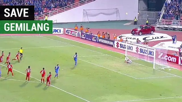 VIDEO: Save Gemilang Kiper Timnas Indonesia di Bangkok, Thailand