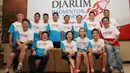 Konferensi pers Djarum Badminton All Stars 2015 di Cilegon, Banten, Sabtu (14/3). Olahraga Djarum Foundation menyambangi Cilegon dan berlangsung di GOR Asa pada 13-14 Maret 2015. (Liputan6.com/Helmi Afandi)