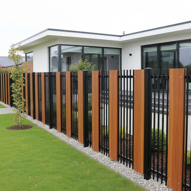 Model Pagar Besi Minimalis Anti Maling dan Anti Ular (Image by Gemini AI)