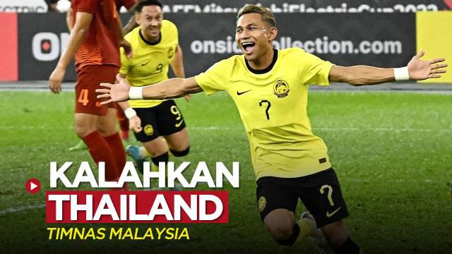 Berita video highlights laga leg 1 semifinal Piala AFF 2022 antara Timnas Malaysia melawan Timnas Thailand yang berakhir dengan skor 1-0, Sabtu (7/1/2023) malam hari WIB.