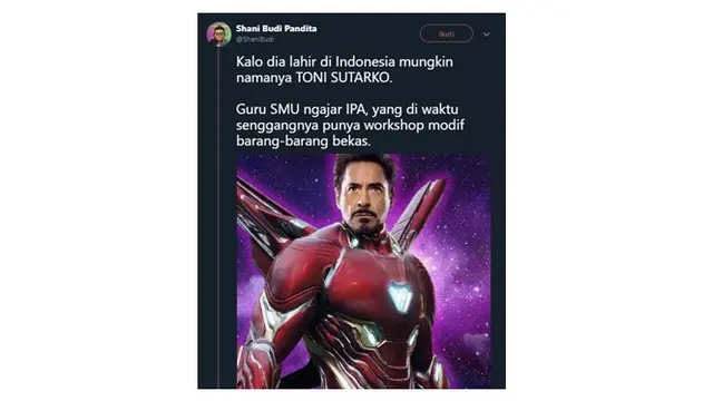 Nama Lengkap Pahlawan Avengers Kalau Lahir di Indonesia