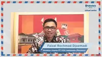 Direktur Utama PT Pos Indonesia (Persero) Faizal R Djoemadi dalam webinar Katadata dengan tema Peran Pos Indonesia dalam Inklusi Keuangan di Era Digital, Rabu (7/3/2021).