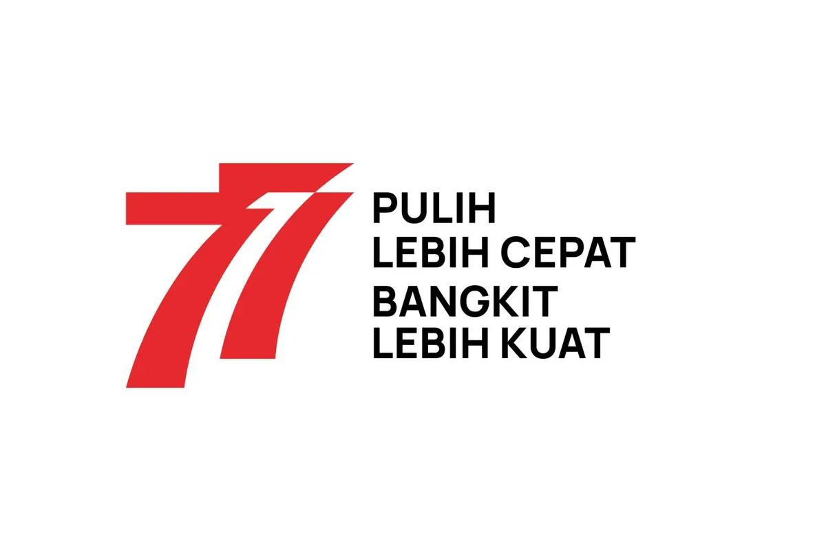 Ilustrasi logo HUT ke-77 RI