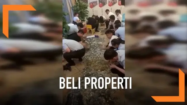 VIDEO: Pengusaha Beli Properti Rp800 Juta Pakai Uang Koin