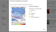 Gempa bumi di Indonesia pada hari ini, Senin (3/6/2024) pertama terjadi pada pukul 04:43:44 WIB di Mamberamo Tengah, Provinsi Papua Pegunungan. (www.bmkg.go.id)