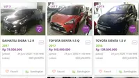 Lelang mobil online (Ibid)