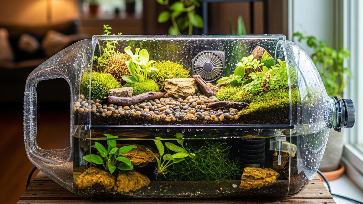 7 Ide Kebun Paludarium dari Galon Bekas di Rumah yang Estetik dan Hemat Biaya