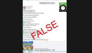 Cek Fakta: Tidak Benar Link Pendaftaran Bantuan Sapi, Ayam, Bebek, hingga Kambing