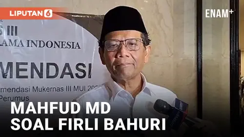 VIDEO: Tanggapan Mahfud MD Terkait Firli Bahuri Belum Ditahan