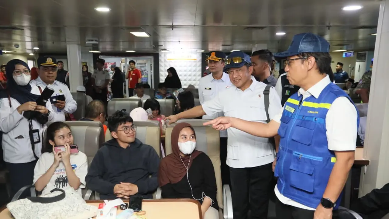 Mendagri Tito Tinjau Kesiapan Arus Mudik Lebaran 2026 di Pelabuhan Merak