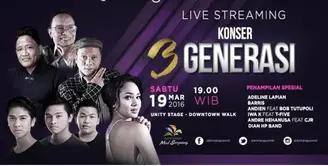 Bagaimana serunya konser Bintang 3 Generasi di Summarecon Mall Serpong? Yuk, tonton lagi aksi para pengisi acara.