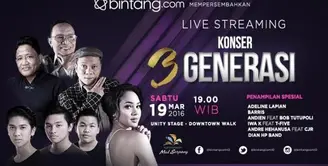 Bagaimana serunya konser Bintang 3 Generasi di Summarecon Mall Serpong? Yuk, tonton lagi aksi para pengisi acara.