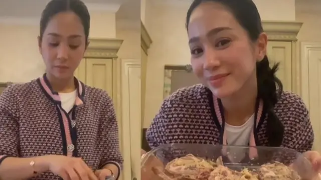Bunga Zainal Bagikan Momen saat Masak Lamb Chop. (instagram/bungazainal05)