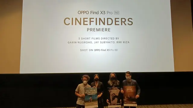 Oppo menggandeng tiga sutradara yaitu Garin Nugroho, Jay Subiyakto, dan Riri Riza, untuk membuat film dengan menggunakan Oppo Find X3 Pro 5G (Dok. Oppo Indonesia)