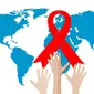 Pita merah, simbol kesadaran Aids yang diakui secara internasional. (dok. Pixabay.com/mohamed_hassan)