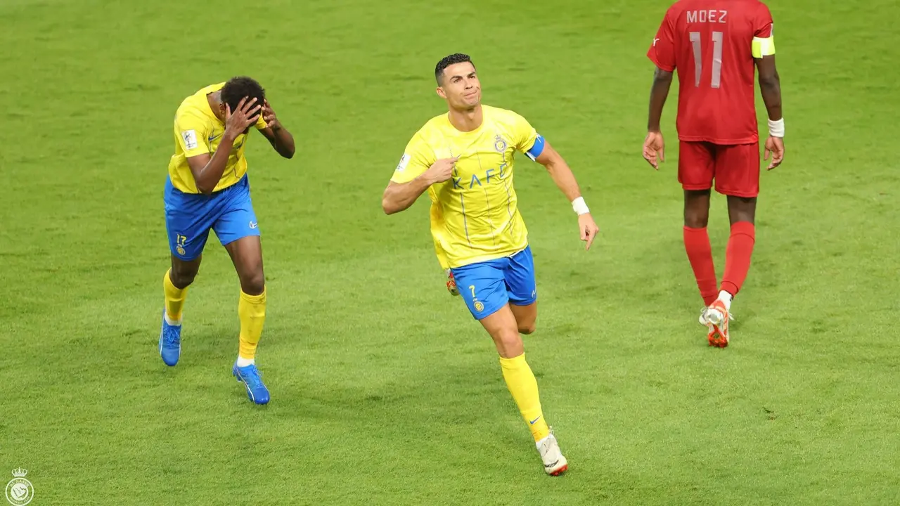Cristiano Ronaldo - Al Nassr Vs Al Duhail di Liga Champions Asia 2023/2024