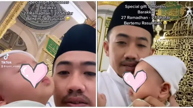 6 Momen Ustaz Syam dan Jihan Ajak Anak Umrah Pertama Kali di Usia 5 Bulan