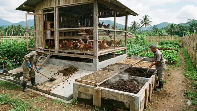 Inspirasi Kandang Ayam dengan Konsep Eco-Friendly (Foto: Gemini AI)