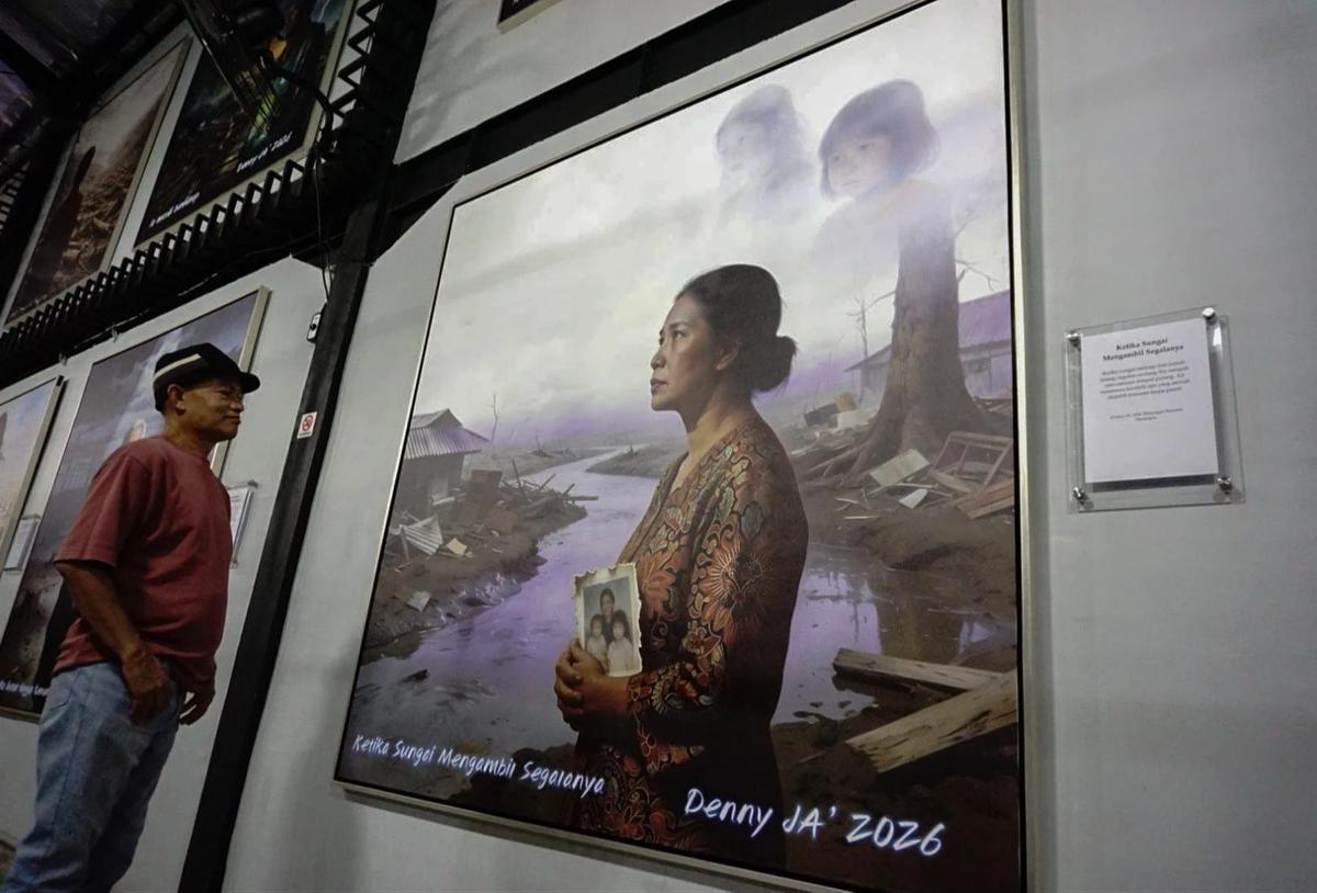 FOTO: Pameran Lukisan Refleksi Krisis Ekologi Nusantara di Bulan Ramadan