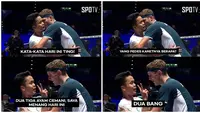 Meme Ginting dan Viktor Axelsen di Babak QF All England 2024. (Sumber: Instagram/spotv.indonesia)