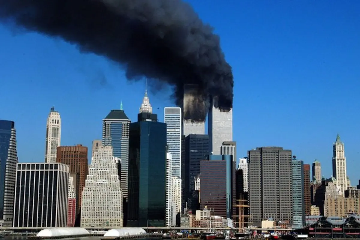 Ilustrasi tragedi teror Serangan 11 September di New York, AS (AFP/Henry Ray Abrams)