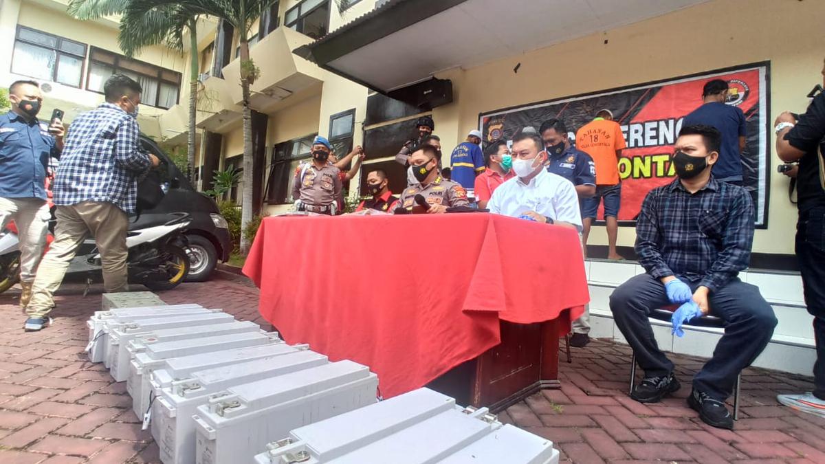 Demi Bayar Utang, 4 Pria di Gorontalo Gasak Puluhan Aki Tower Telkomsel