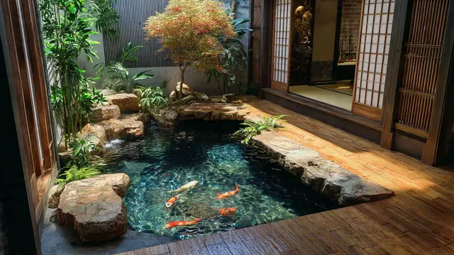 Kolam Ikan Ala Jepang