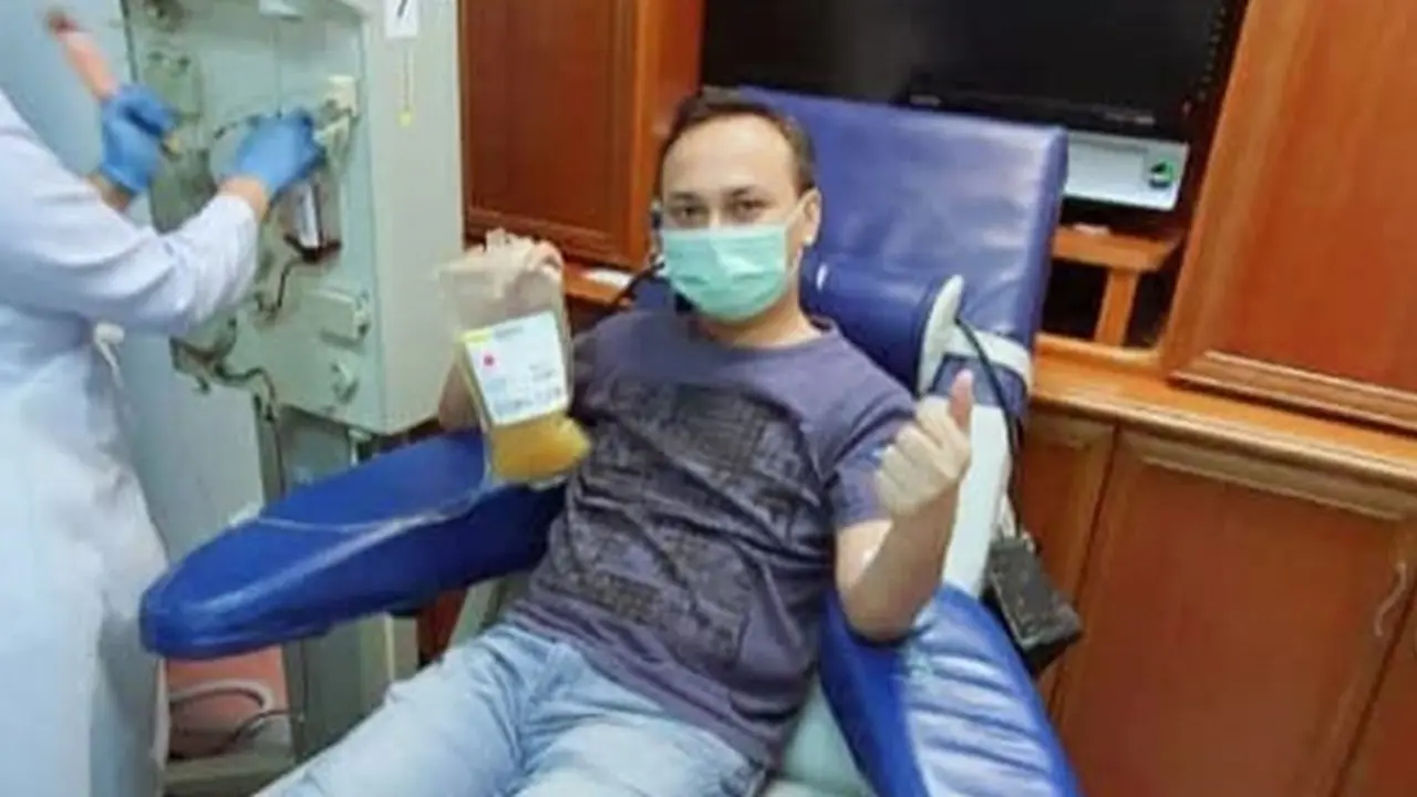 Pasien Sembuh Corona Covid-19 Ini Bagikan Plasma Darahnya ke Pasien Lain