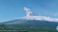 Semeru Mengalami Tujuh Kali Letusan, Petugas Keluarkan Peringatan Keras untuk Warga
