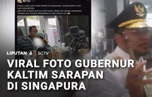 Foto Gubernur Kaltim Sarapan di Singapura Disorot