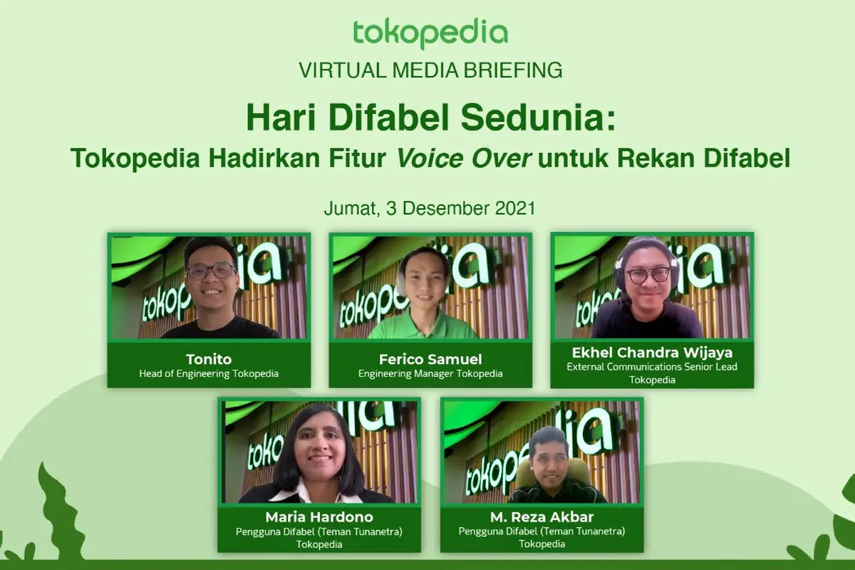 Semakin Mudah Digunakan, Tokopedia Luncurkan Fitur Voice Over yang Ramah Difabel Khususnya Tunanetra