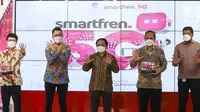 Pada uji coba ini, smartfren menggandeng Qualcomm dan ZTE sebagai mitra penyedia teknologi 5G. Uji coba 5G Tahap Dua menggunakan spektrum yang belum pernah dipakai sebelumnya, yakni mmWave di frekuensi 28GHz dengan lebar pita 800MHz. (Liputan6.com/Pool/smartfren)