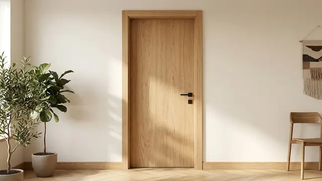 Pintu Kayu Minimalis Polos